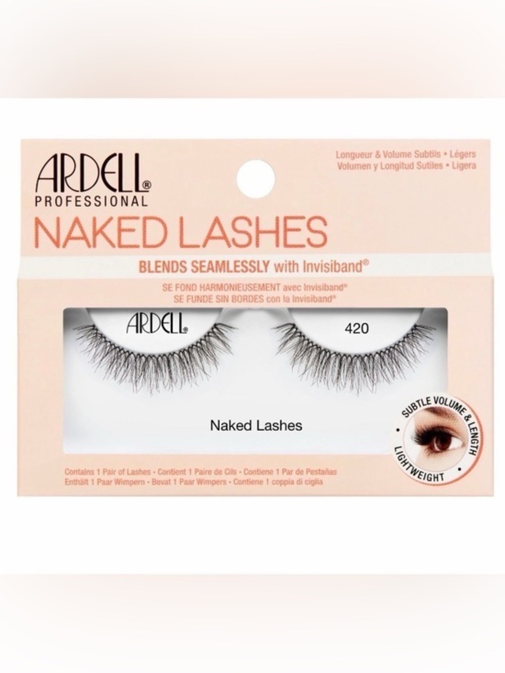 Ardell Naked Lashes 420 - Black Natural-Effect False Eyelashes